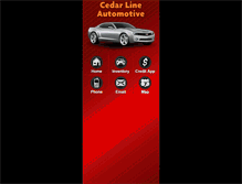 Tablet Screenshot of cedarlineautomotive.com